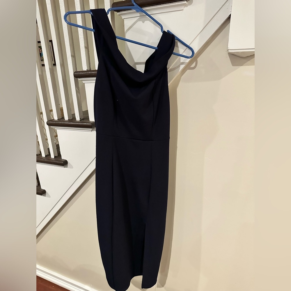 Windsor off the shoulder navy dress